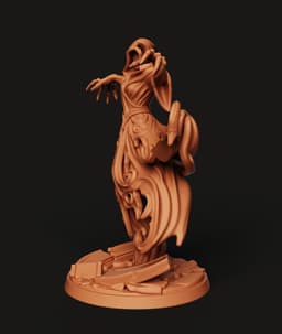 Spectral Wraith Ghost Statue | Gothic Fantasy Sculpture | Dark Art Decor 3d model