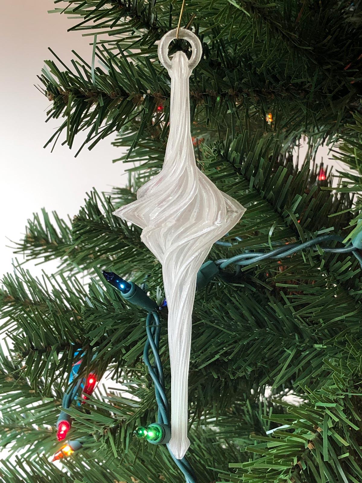 Spiral Christmas Ornament 3d model
