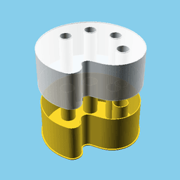 Palette, nestable box (v1) 3d model