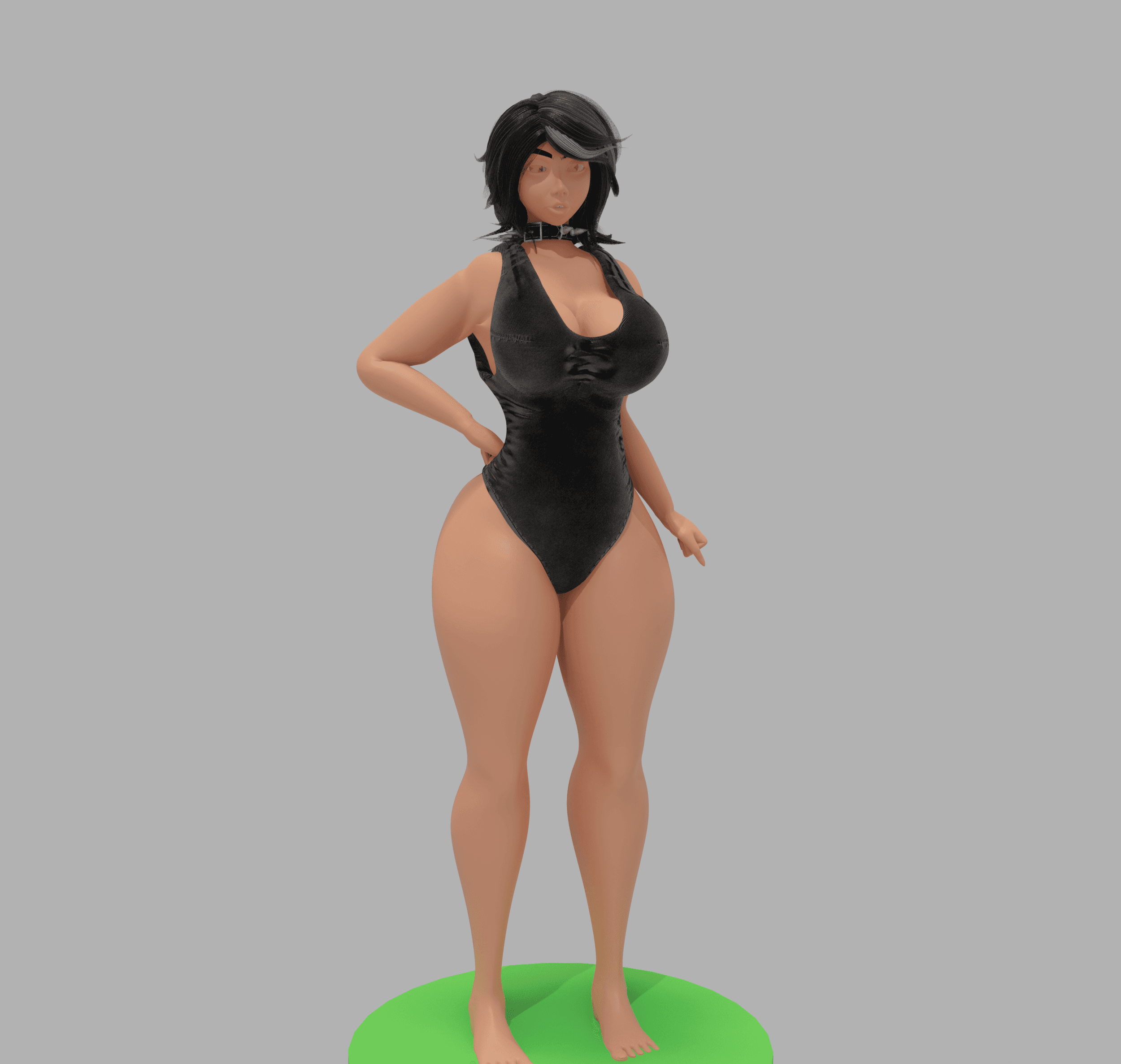 Goth Girlfriend v2 3d model