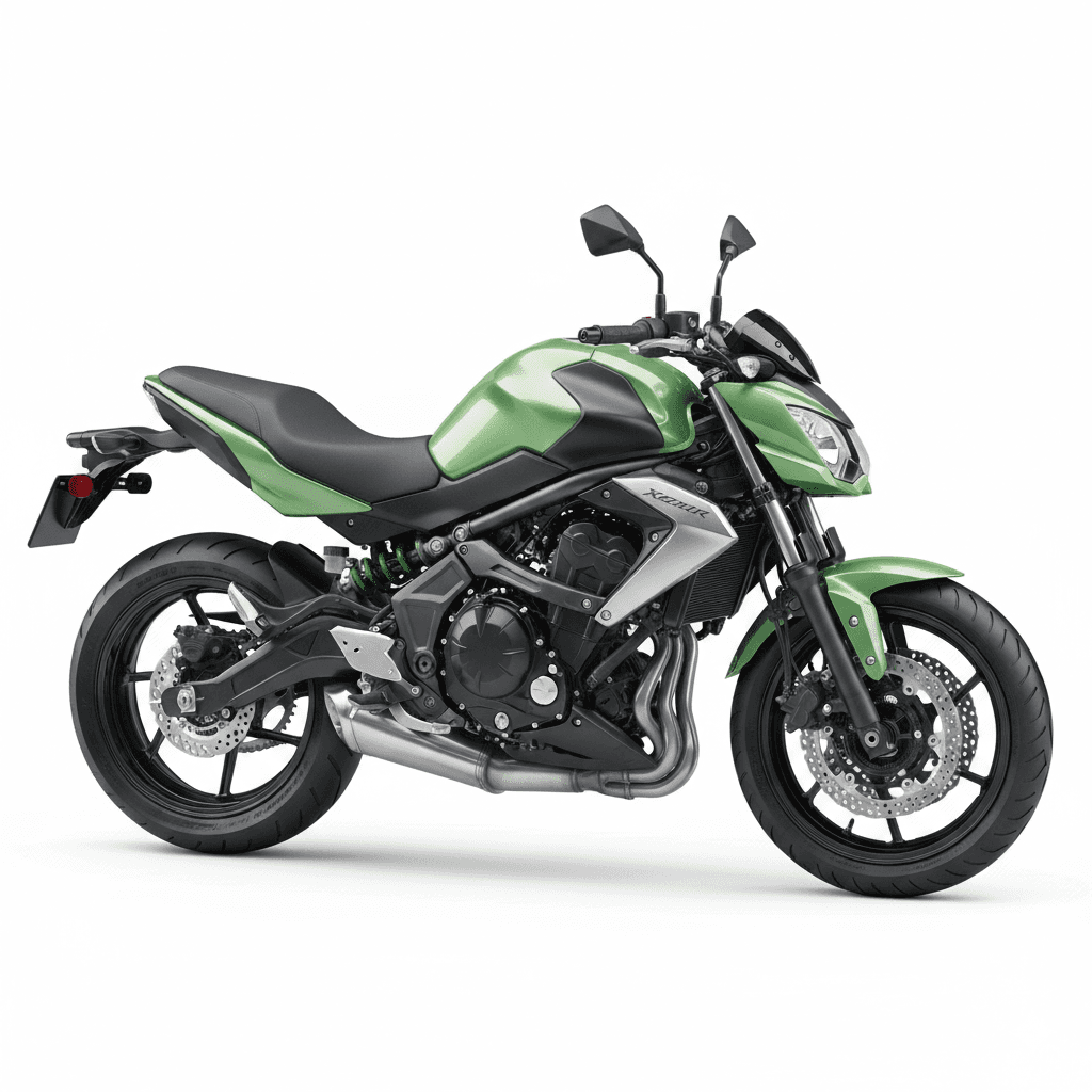 Kawasaki ER6N Naked Street Motorcycle 3d model