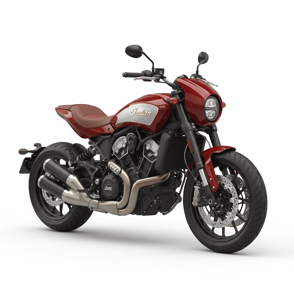 Indian Vintage Chief Cruiser Motorcycle 3d model