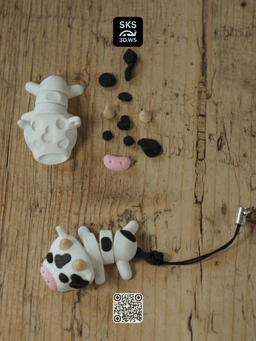 Articulating Cow with Strong Joint 3d model
