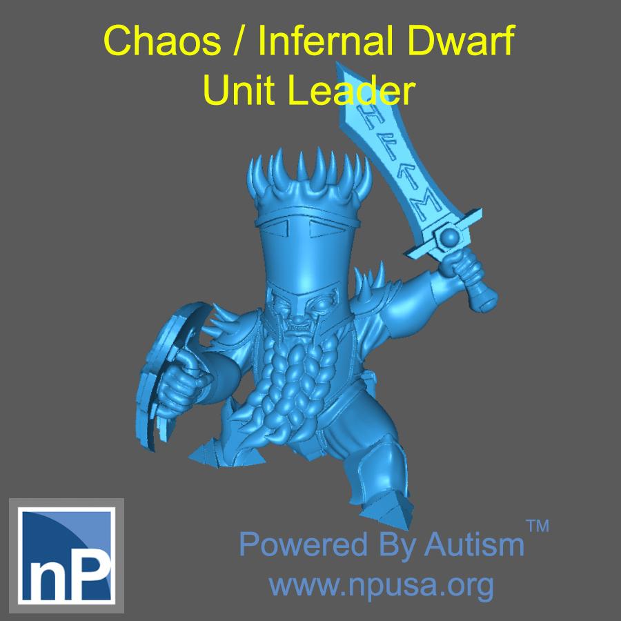 Chaos Dwarf Unit Leader 3d model