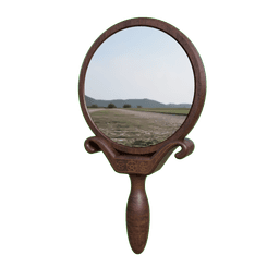 Victorian Hand Mirror and Stand 3d model