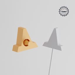 Cake Pop Mold Cone Set, Traffic & Caution Cone Design, 2-Piece STL File for 3D Printing PRODUCT_1248 3d model