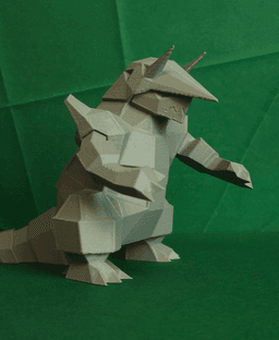 Aggron Low Poly Pokemon 3d model