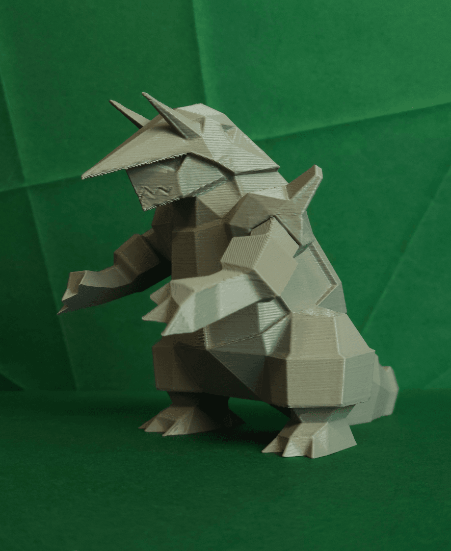 Aggron Low Poly Pokemon 3d model