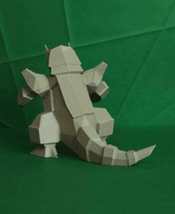 Aggron Low Poly Pokemon 3d model