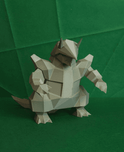 Aggron Low Poly Pokemon 3d model