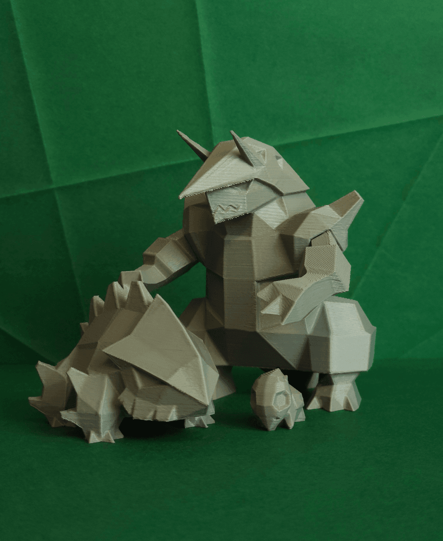Aggron Low Poly Pokemon 3d model