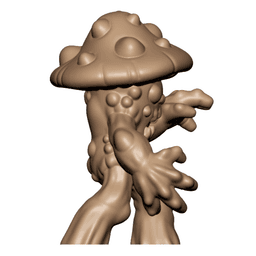Dark Fantasy Fungus Folk Tabletop Miniatures 32mm Two STL Pack 3d model