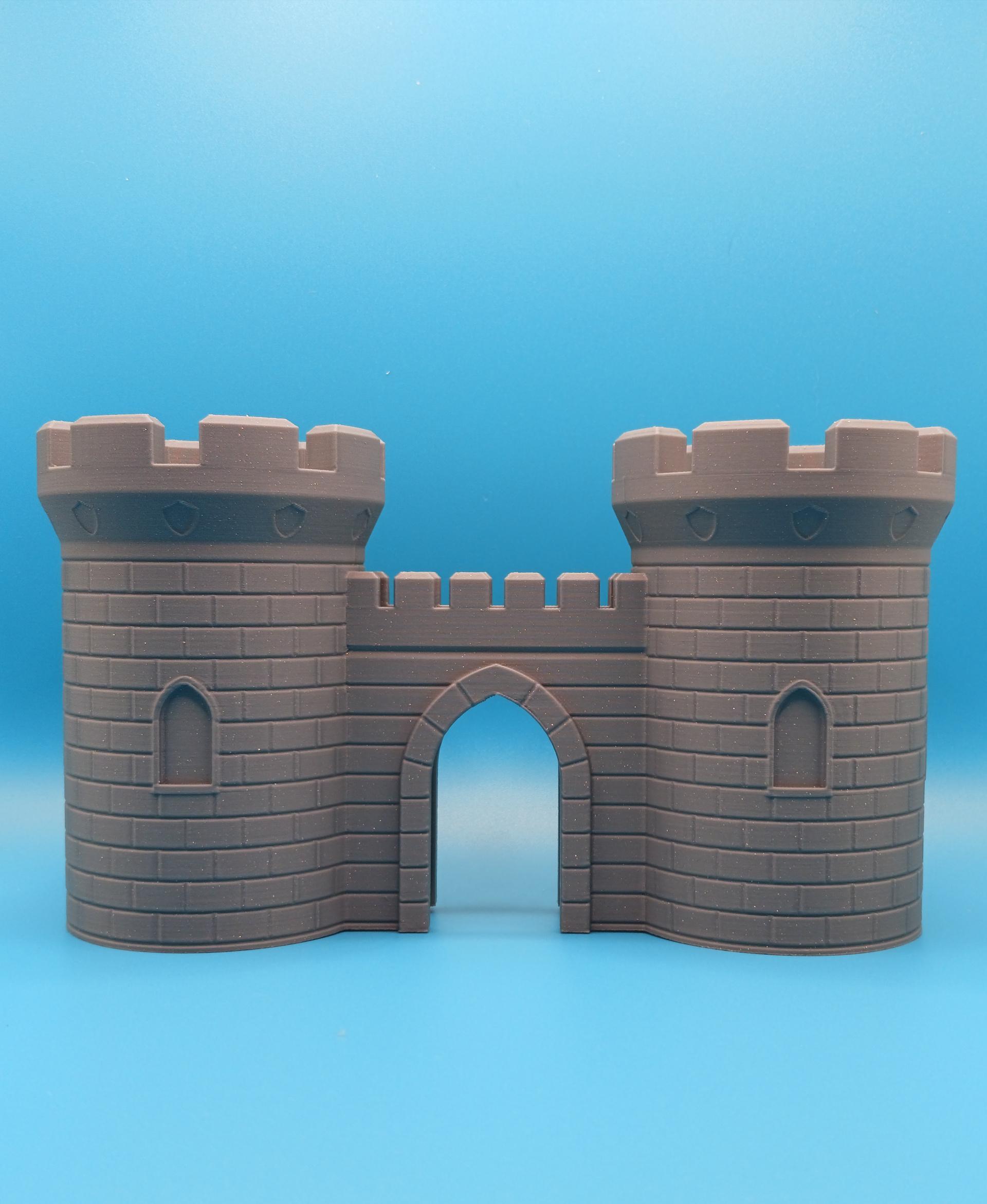 Castle Gate Pen Holder 3d model