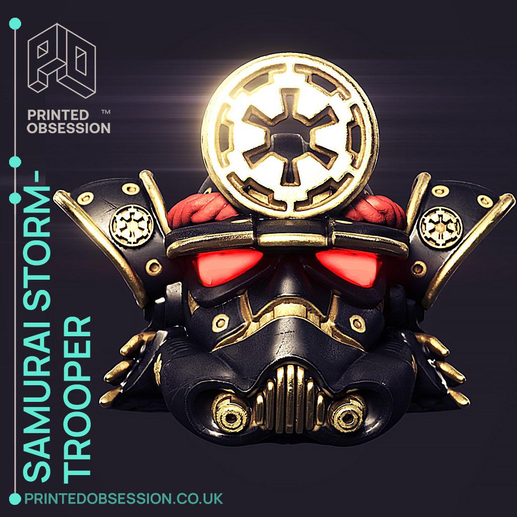 Samurai Stormtrooper helmet - Star wars - Fan Art 3d model