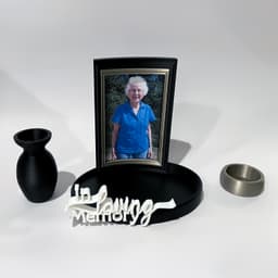 Memorial Frame Display STL | In Loving Memory Photo Frame | Pet Memorial | Remembrance Decor | 4x6 3d model