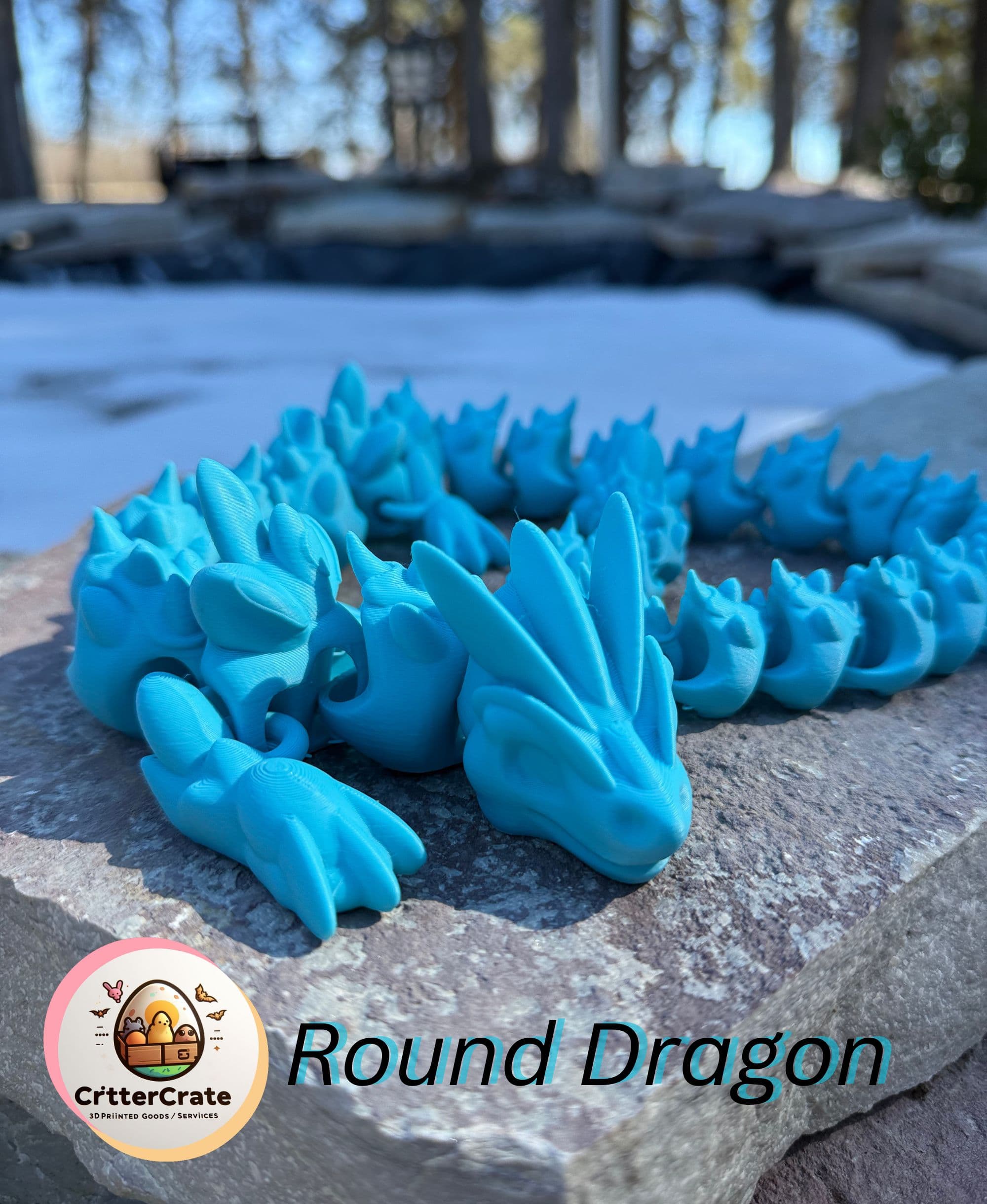 Round Dragon 3d model