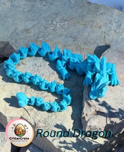Round Dragon 3d model