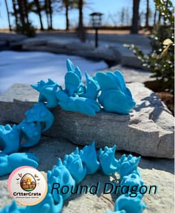 Round Dragon 3d model