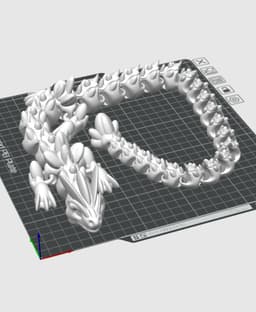 Round Dragon 3d model