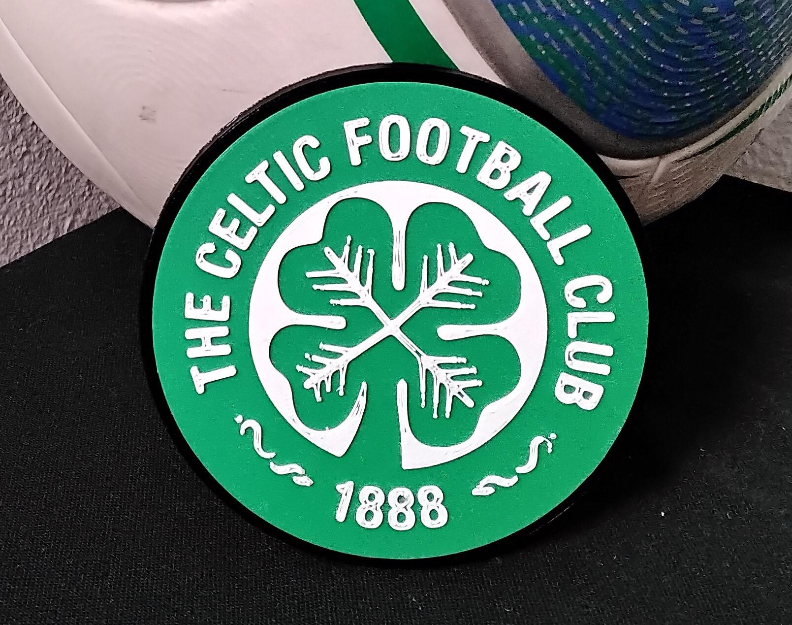 Convex The Celtic Football Club coaster or plaque 3d model
