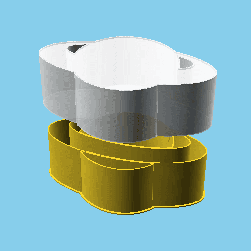 Saturn, nestable box (v1) 3d model