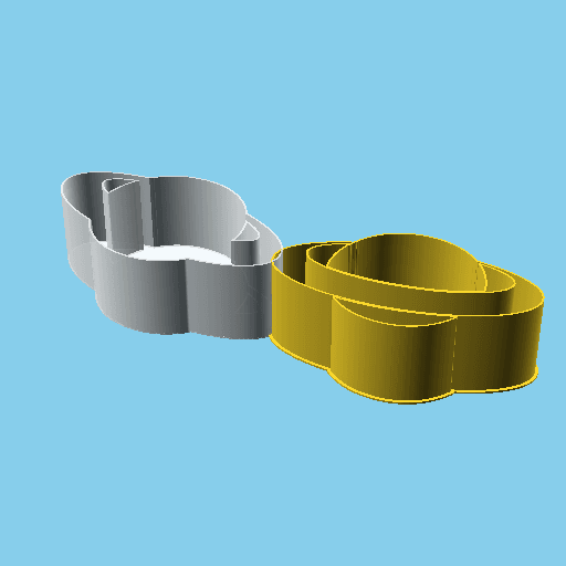 Saturn, nestable box (v1) 3d model