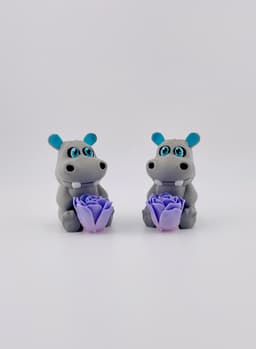 Mother's Day Roseables Hippo 3d model