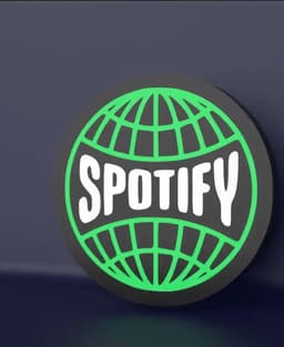 Spotify - Led strip compatible 3d model