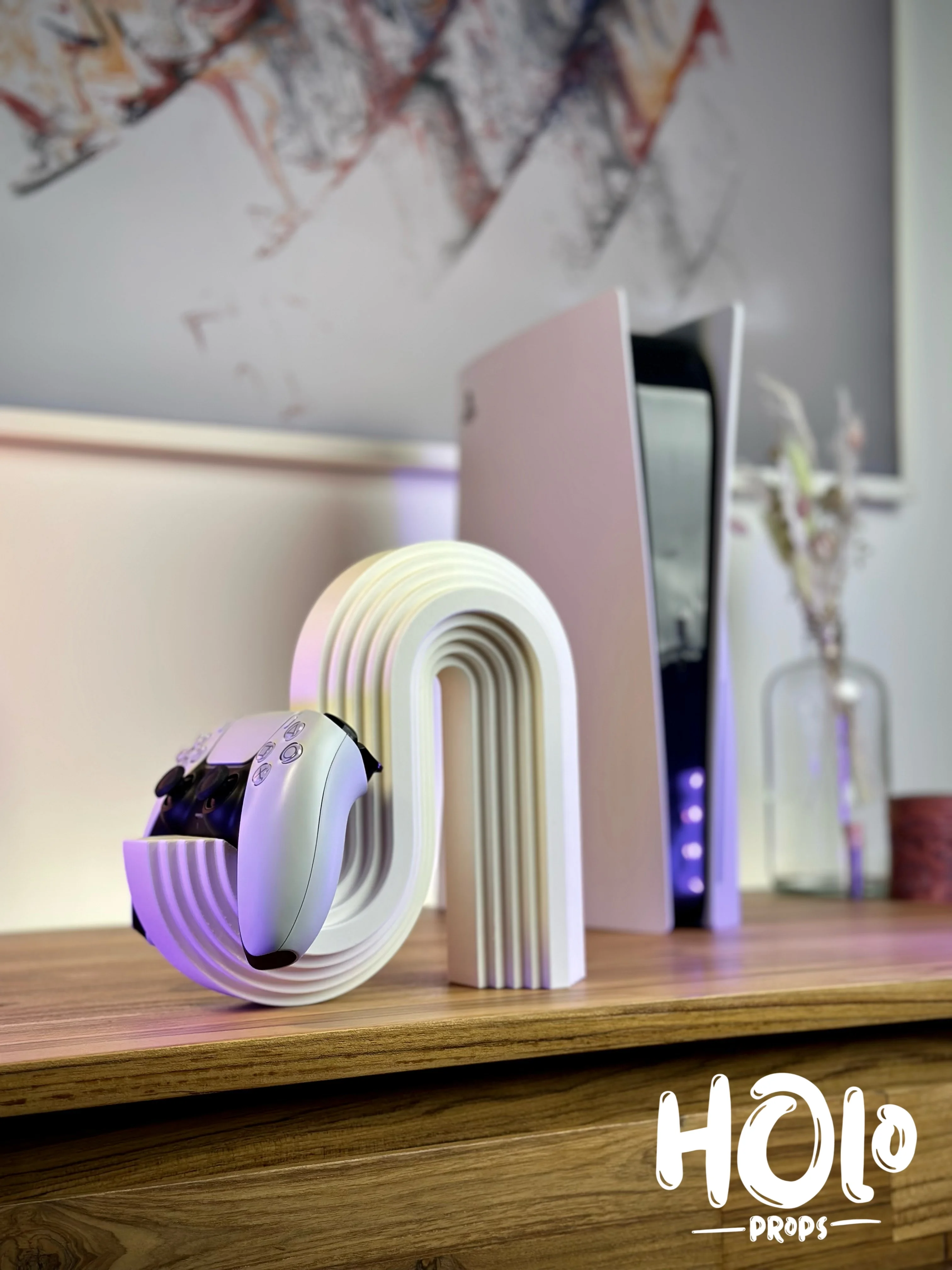 Modern Wave Controller Stand 3d model