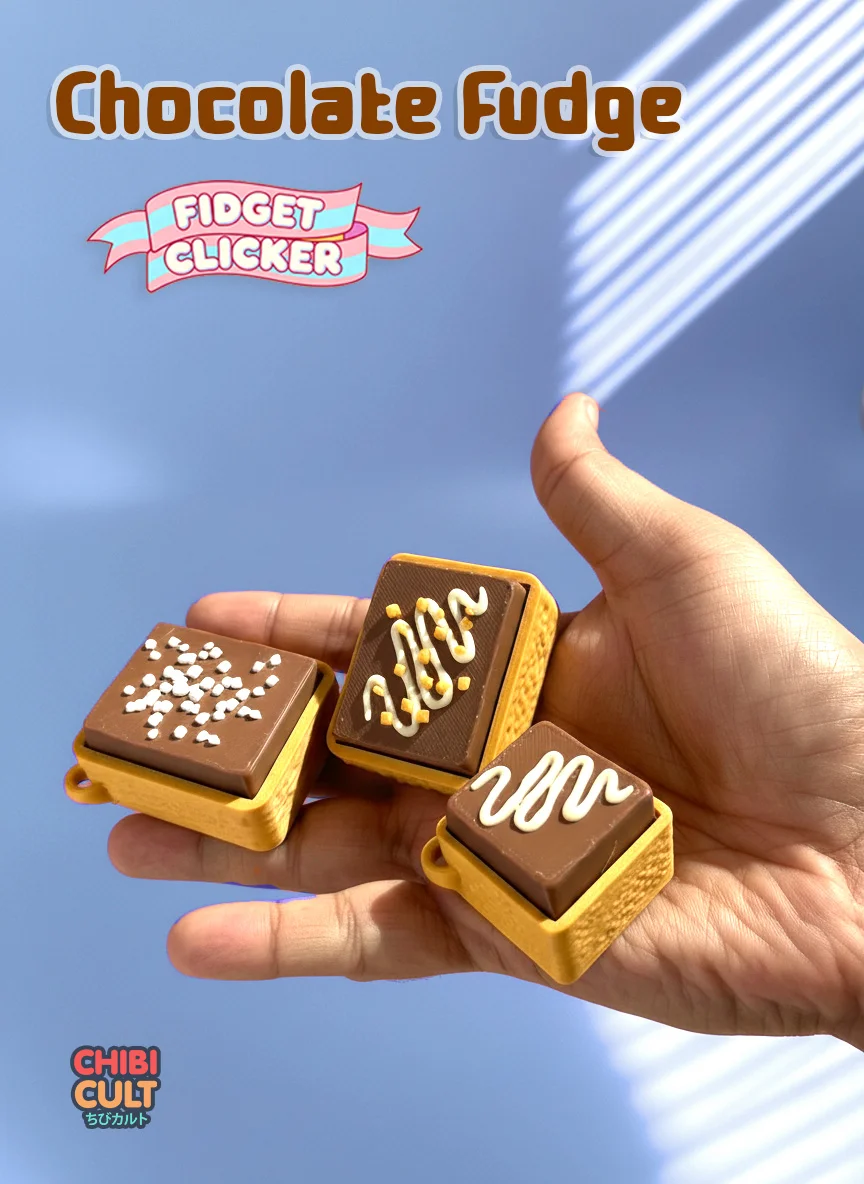 Chocolate Fudge Fidget Clicker 3d model