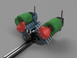 HydroHub - 4 in / 4 out distribution hub 3d model