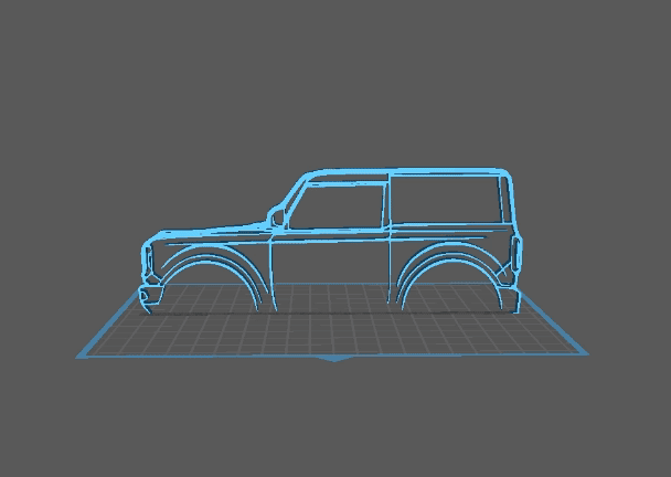 Ford - Bronco Wall Art 3d model