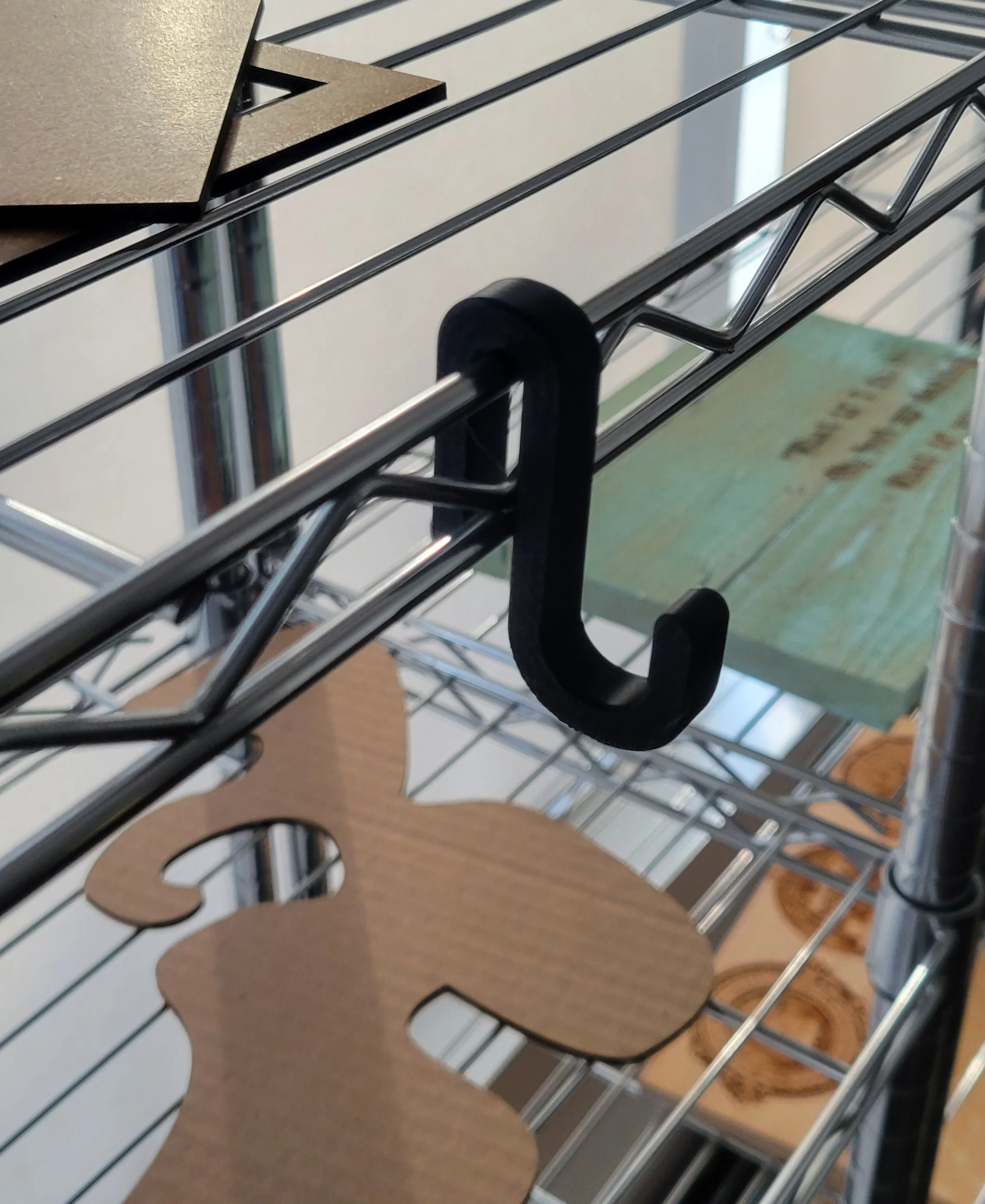 Wire Utility Shelf Hook - 50LBS 3d model