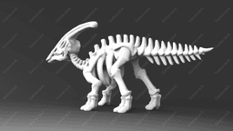 Parasaurolophus Skeleton 3d model