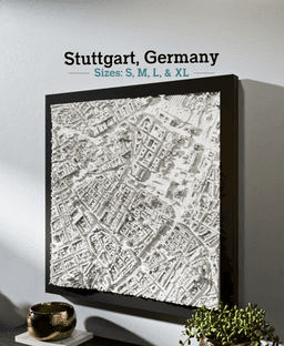 Stuttgart, Germany - S, M, L, & XL 3d model