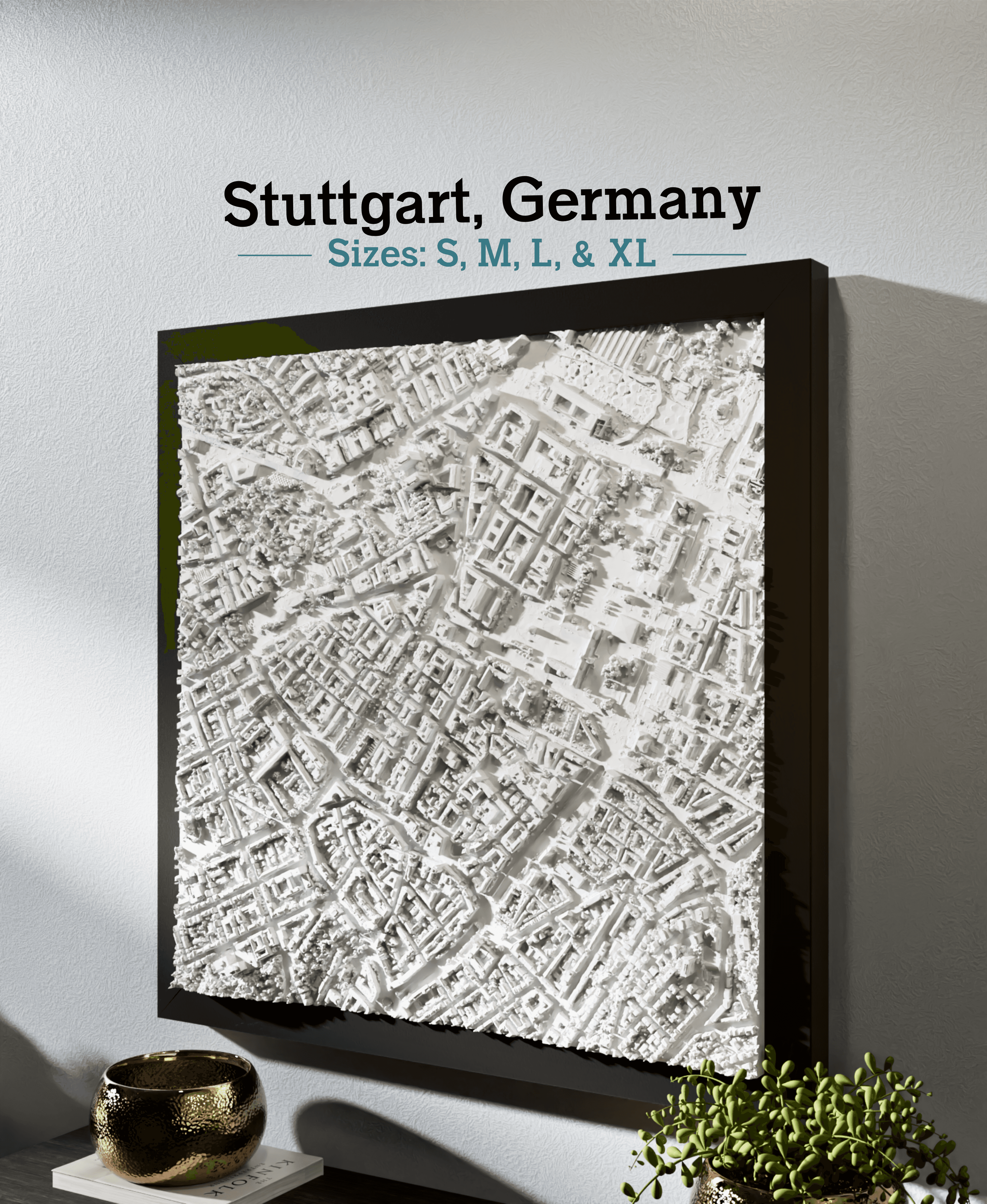 Stuttgart, Germany - S, M, L, & XL 3d model