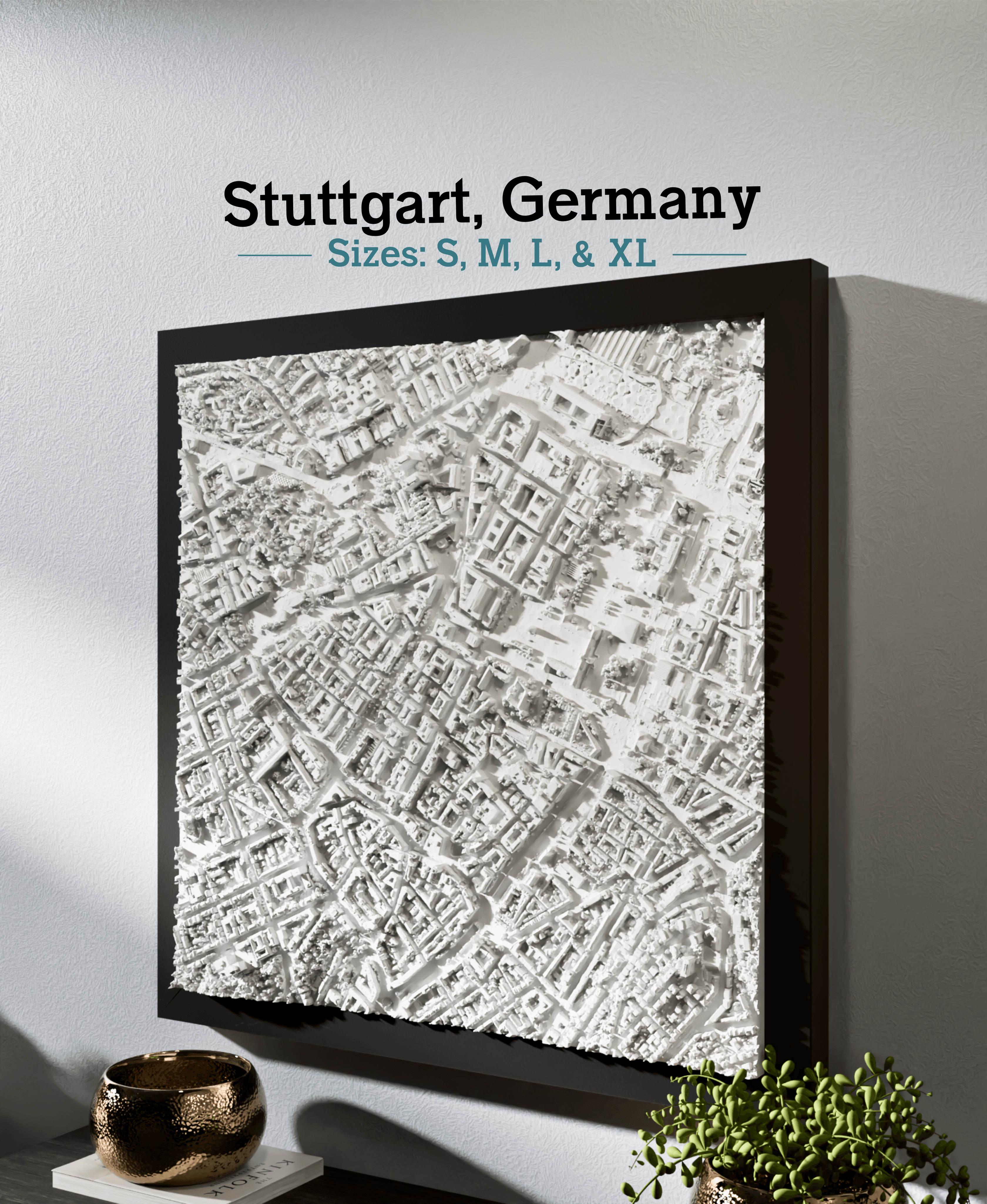 Stuttgart, Germany - S, M, L, & XL 3d model