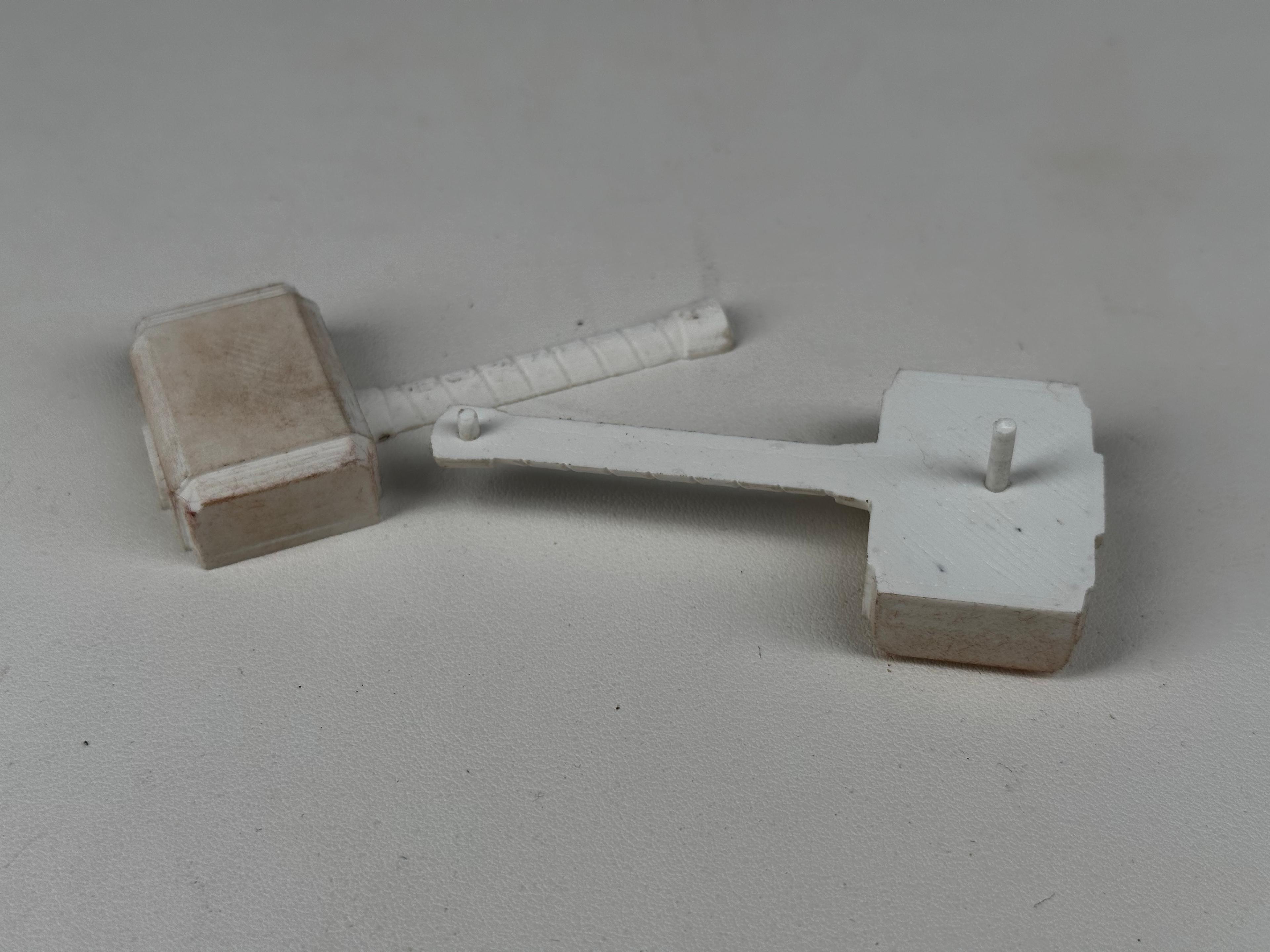 Thor's Hammer for two part sand casting 3d model