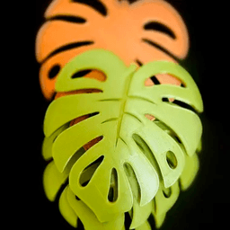 Monstera Leaf Coaster, 3D Tropical Home Decor STL File, Eco-Friendly Drink Coasters, Unique Gift 3d model