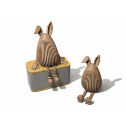 JAPANDI BUNNY - NORMAL VERSION (ARTICULATED) / MODERN EASTER DECOR / BUNNY DECOR / HOMEDECOR / DECOR 3d model