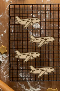 Airplane Cookie Cutter, Biscuit Cutter 3d model