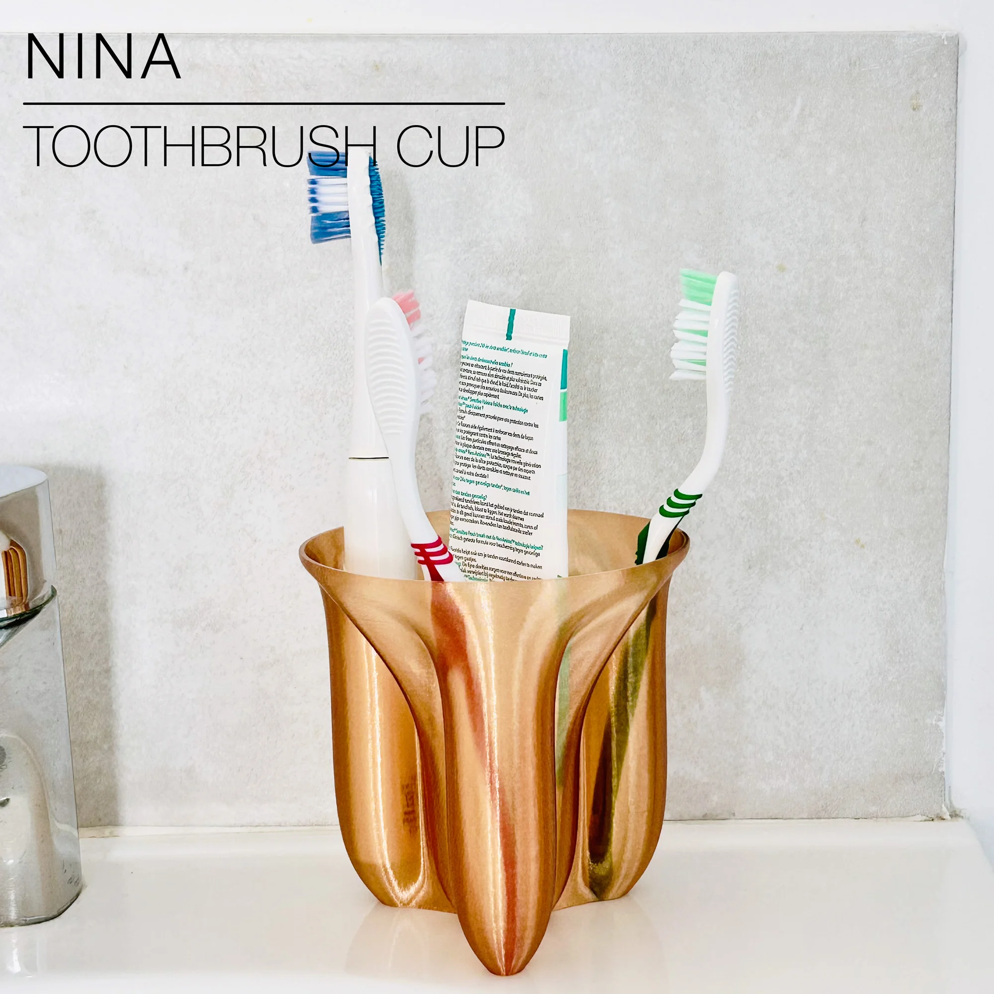 NINA | Toothbrush cups 3d model