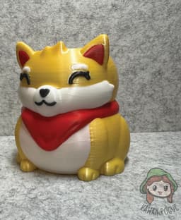 Shiba Planter/Pen Holder 3d model