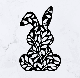Bunny Decoration 3d model