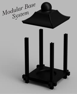 Japanese Shoji Lamp 3d model