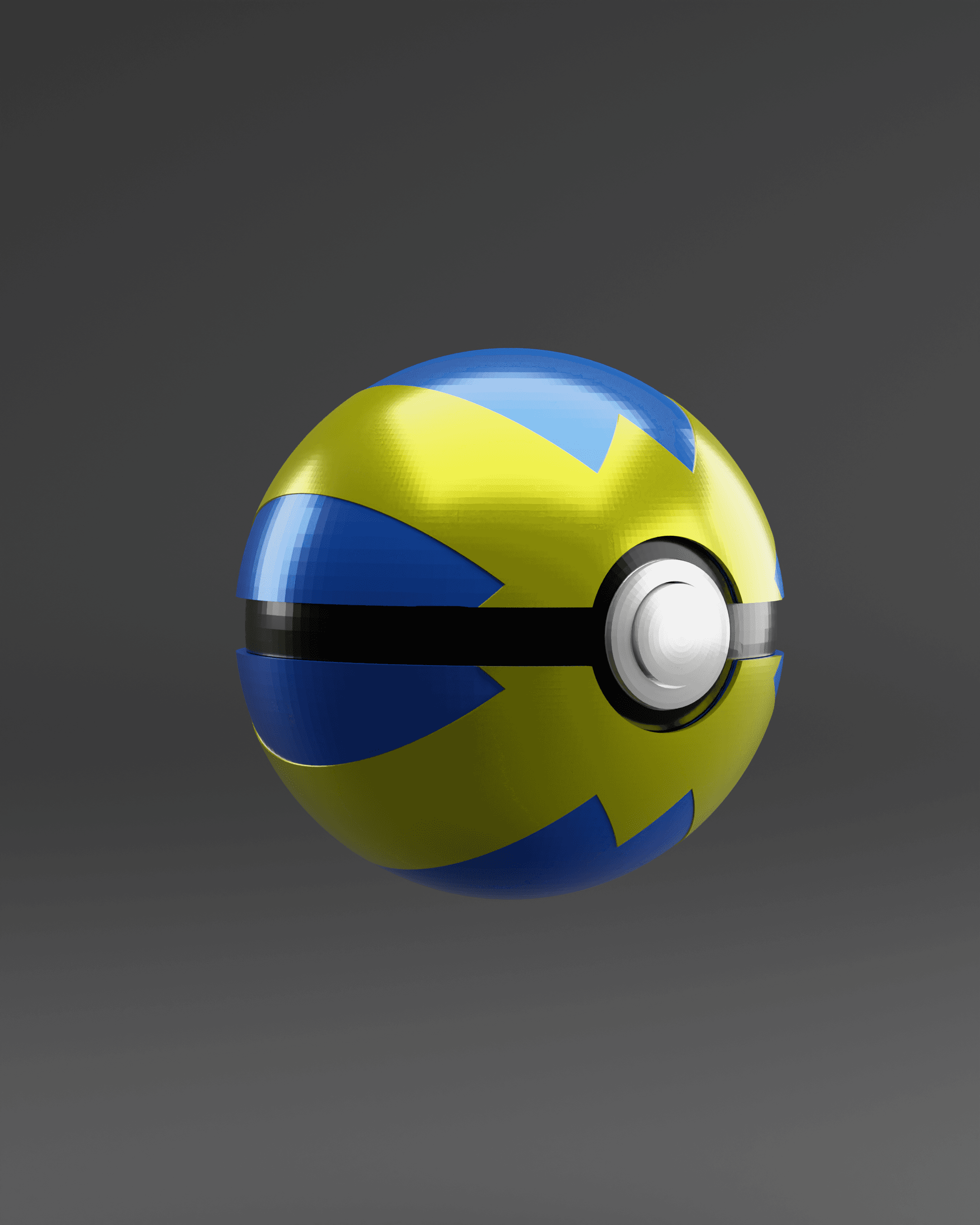 Quick Ball Pokeball 3d model