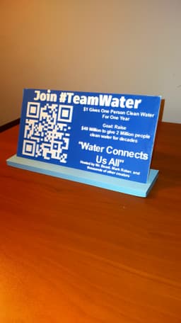 QR Code Display for Team Water 3d model