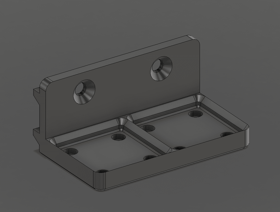 Anycubic 2X1 Sidecar, Gridfinity 3d model