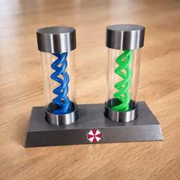 Umbrella Virus Display Vials – Resident Evil Inspired Lab Prop 3d model