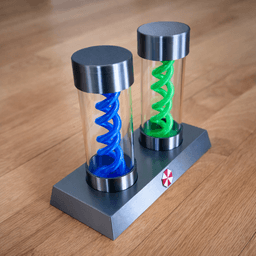 Umbrella Virus Display Vials – Resident Evil Inspired Lab Prop 3d model